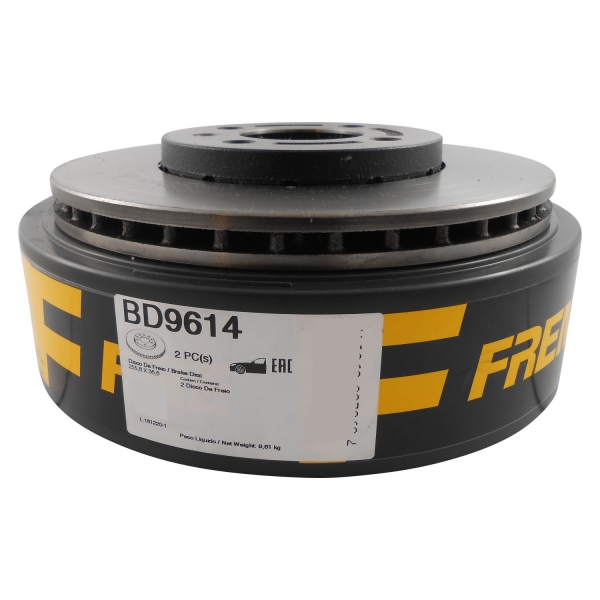 Kit Disco Freio BD9614 Diant. Gol, Saveiro, Up - Cód.3753
