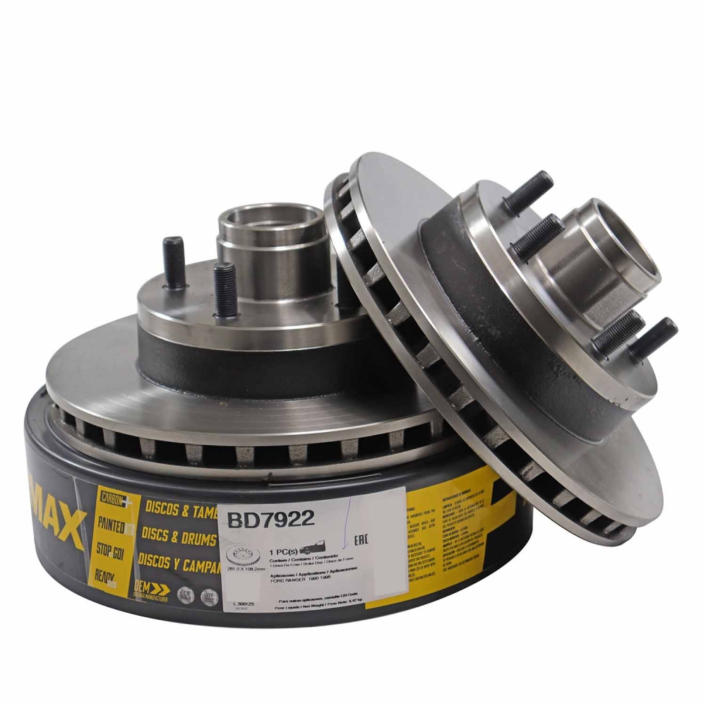 Kit Disco de Freio BD7922 Diant. Ford Ranger 2.5 - Cód.10085