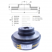 Kit Disco de Freio BD1970 Tras. BMW X5, X6 - Cód.3596