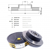Kit Disco de Freio BD7085 Tras. Subaru Forester - Cód.5495