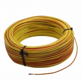 100m Cabo Flex. Automotivo 1.00mm Amarelo Vermelho -Cód.9268