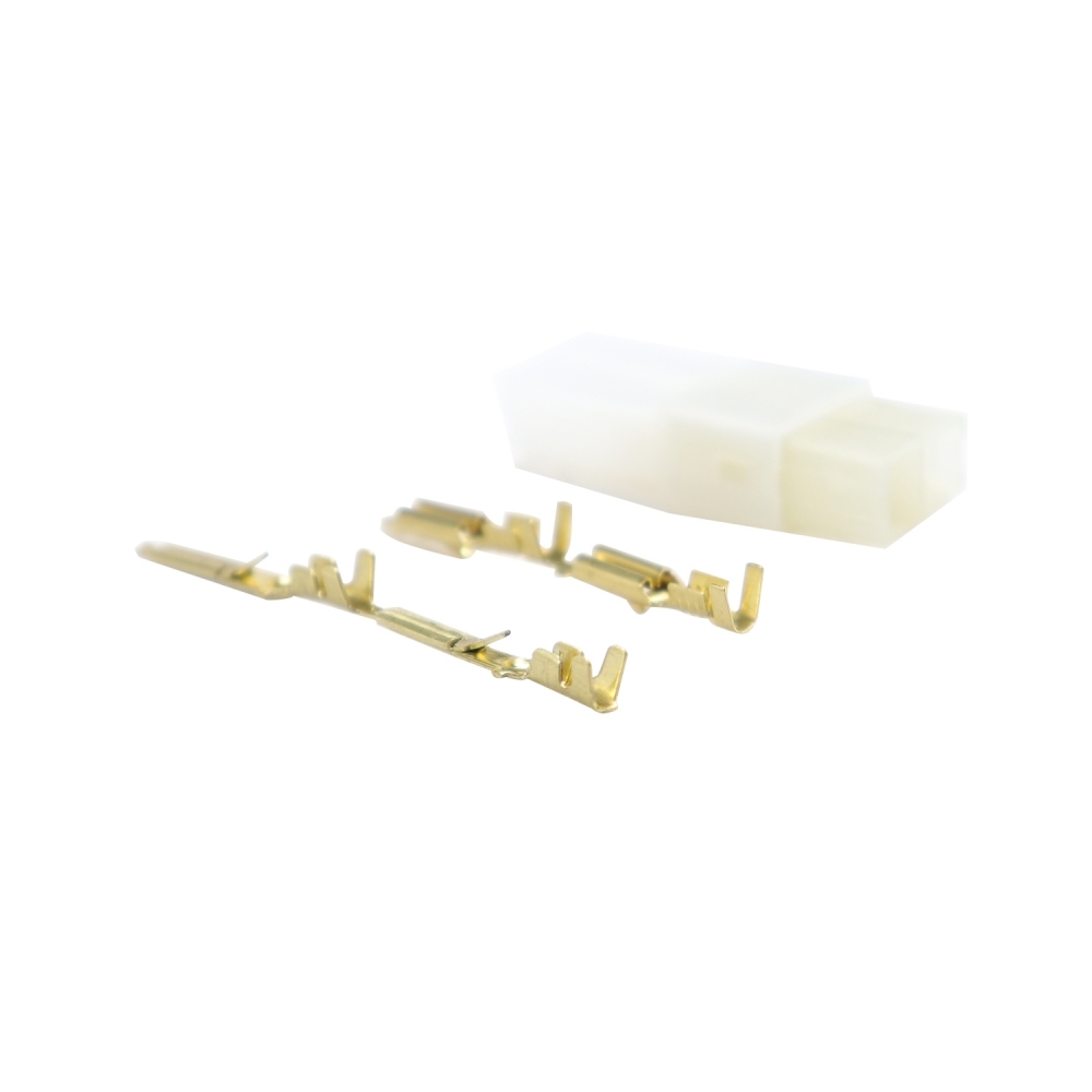 Conector 2 vias Rainha ETE7542 com Terminais - Cód.245