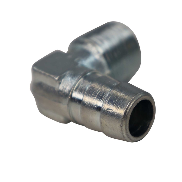 Niple Cotovelo Prata 3/8NPT x 1/2\\\