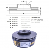 Kit Disco de Freio BD4424 Diant. Honda HRV 1.8 - Cód.3626
