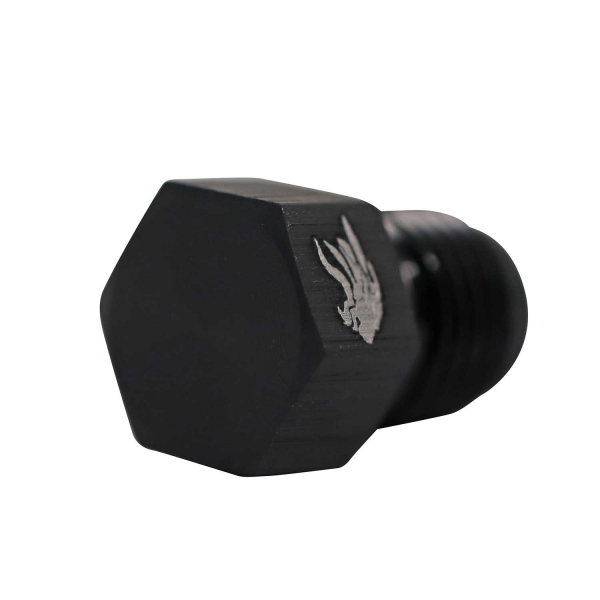Tampão de Alumínio 3AN Macho Preto - Cód.8344