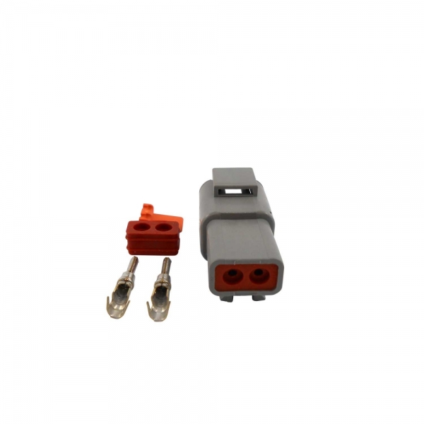 Conector Elétrico Macho 2 Vias Deutsch DT04-2P - Cód.6736