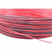 100m Cabo Flex. Automotivo 0.50mm Verm. e Preto - Cód.12546