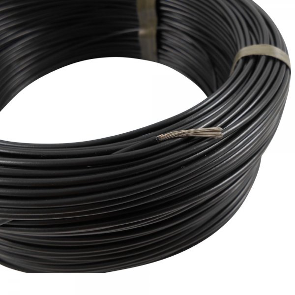 100m Cabo Flex. Auto Estanhado 1.00mm Preto - Cód.6760