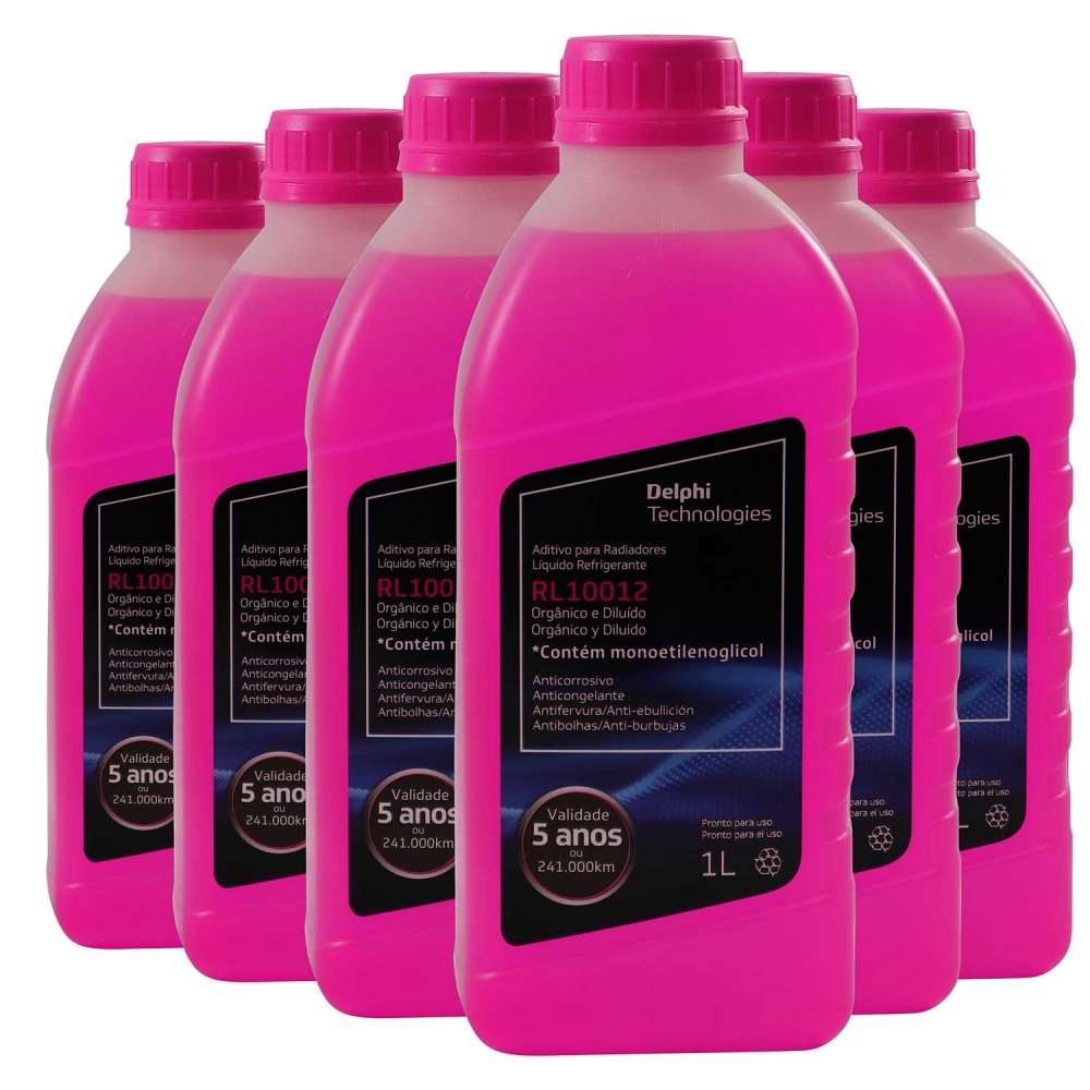 KIt 6 Aditivos Radiador Delphi Diluído RL10012 - Cód.8483