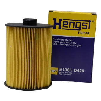 Filtro de Óleo Hengst E136H D428 VW Passat Fsi - Cód.9937