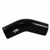 Curva 45º de Silicone Preta 2\\\