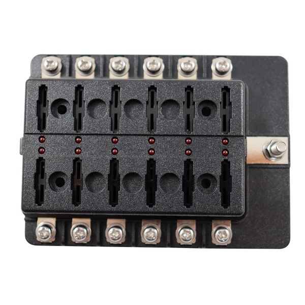 Caixa de Fusível Universal Acrilico 12 Vias - Cód.7791