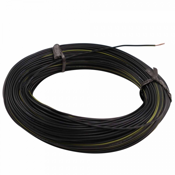100m Cabo Flex. Automotivo 0.50mm Preto e Amarelo - Cód.9261