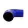 Curva Pressurização Silicone Azul 90º X 2 1/2