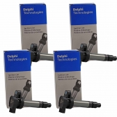 Jogo 4 Bobinas Ignição Delphi GN10813 Toyota Etios -Cód.8560