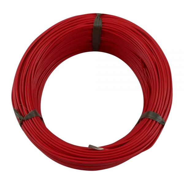 100m Cabo Flex. Auto Estanhado 1.00mm Vermelho - Cód.6761