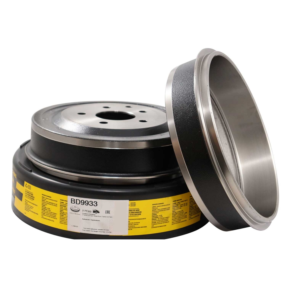 Kit Tambor de Freio BD9933 Tras. GM Blazer, S10 - Cód.8297