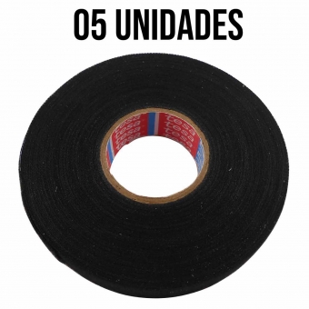 5 Fitas Isolante De Tecido Anti Chama 19x25 - Cód.6892