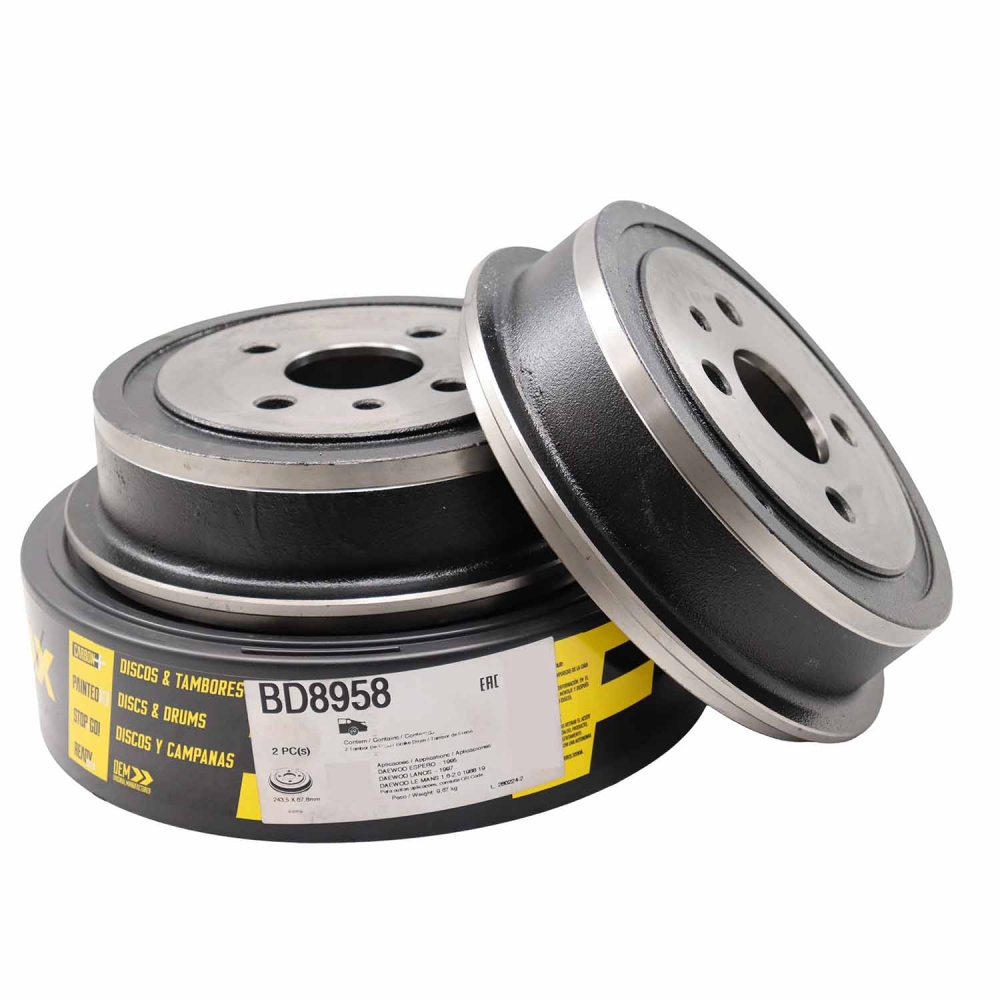 Kit Tambor de Freio BD8958 GM Monza, Chevette - Cód.12696