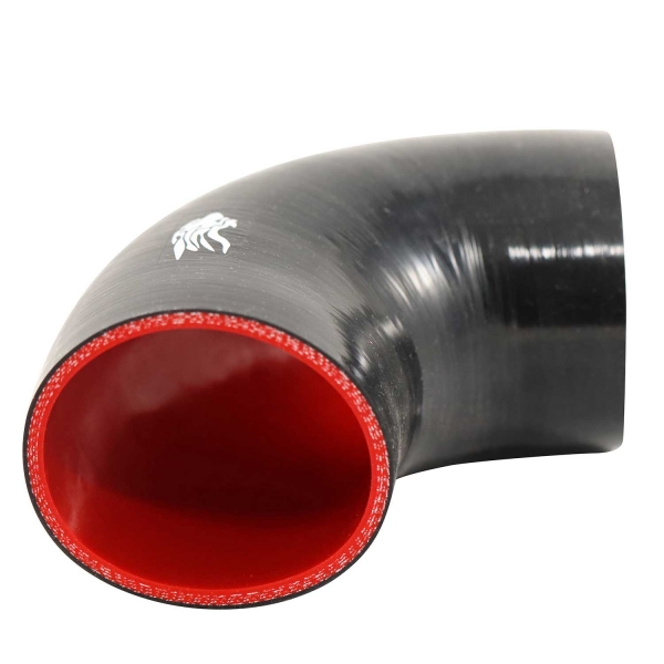 Curva de Silicone Preto 90º de 3\\\