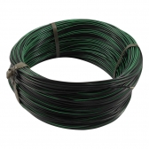 100m Cabo Flex. Auto Estanhado 0.50mm Preto e Verde-Cód.6759