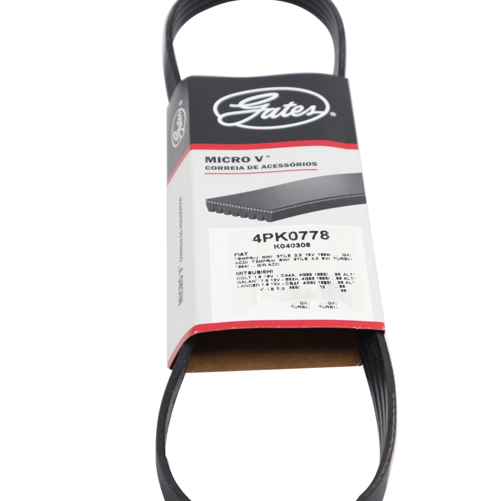 Correia Micro-V Gates 4PK0778 Honda Civic 1.5 - Cód.11281