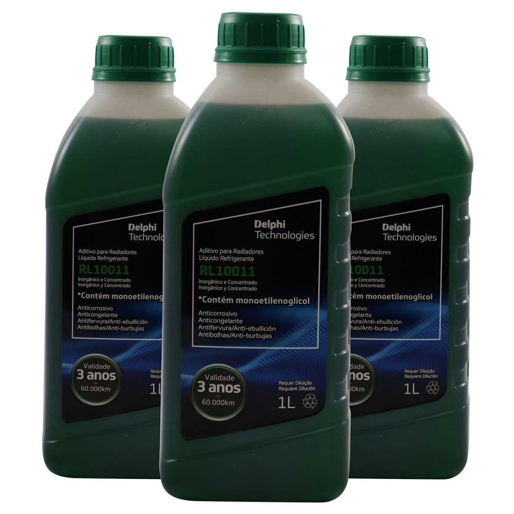 Kit 3 Aditivos Radiador Delphi Inorgânico RL10011 - Cód.8485
