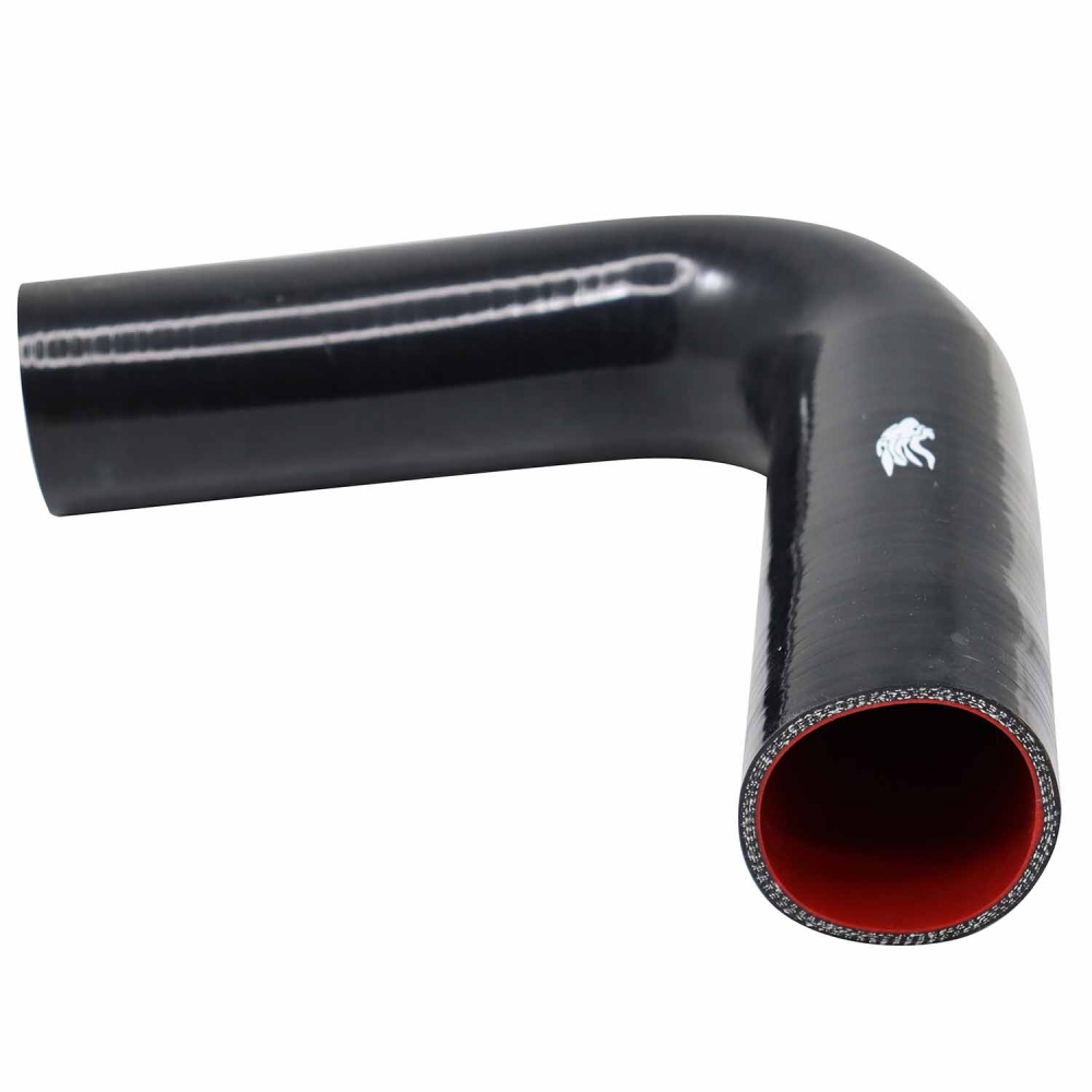 Curva 90º Pressurização Silicone Preto 2 1/2x2 3/4-Cód.2022