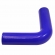 Curva Longa de Silicone MSA Azul 90º X 2 1/2\\\