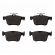 Pastilha Tras. Jurid HQJ2327 Audi A3 1.4 TFSI - Cód.2808