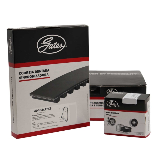 Kit Correia Dentada Gates KS303 GM Onix, Montana - Cód.4551