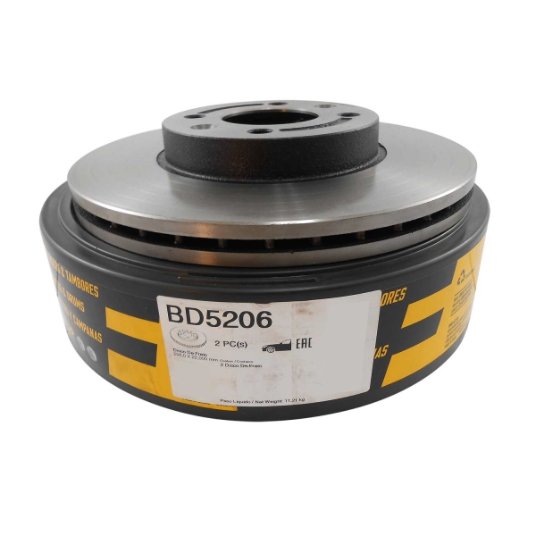 Kit Disco de Freio BD5206 Diant. HB20 1.6 (13...) - Cód.3647