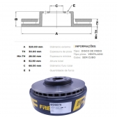 Kit Disco de Freio BD6076 Diant. Audi A4, Q5  - Cód.5013