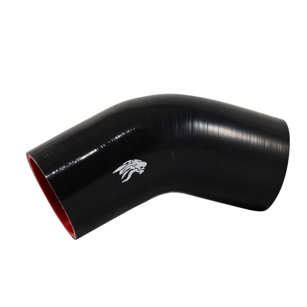 Curva 45º de Silicone Preta 3\\\