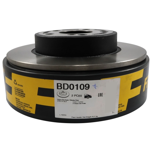 Kit Disco de Freio BD0109 Tras. Mercedes A250 - Cód.3578