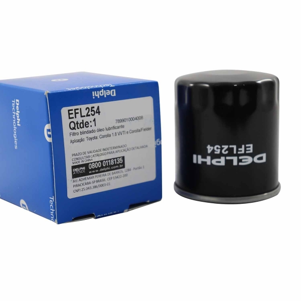 Filtro de Oleo Delphi EFL254 Toyota Corolla - Cód.8724