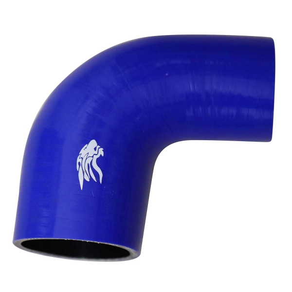 Curva Pressurização Silicone Azul 90º X 2 1/2\\\