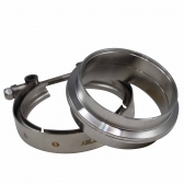 Kit Abraçadeira V-Band com Flanges Inox 4\\\