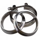 Kit Abraçadeira V-Band com Flanges Inox 4\\\