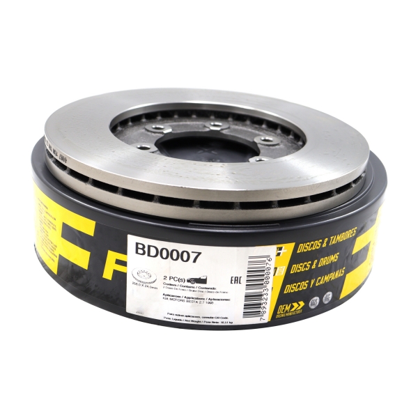 Kit Disco de Freio BD0007 Diant. Besta, Bongo - Cód.10236