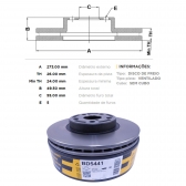 Kit Disco de Freio BD5441 Diant. Toyota Corolla - Cód.3744