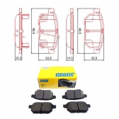 Pastilha de Freio Tras. Jurid HQJ2358A Jac T5  - Cód.4814