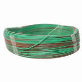 100m Cabo Flex Auto Estanhado 0.50mm Verde Vermelho-Cód.8828