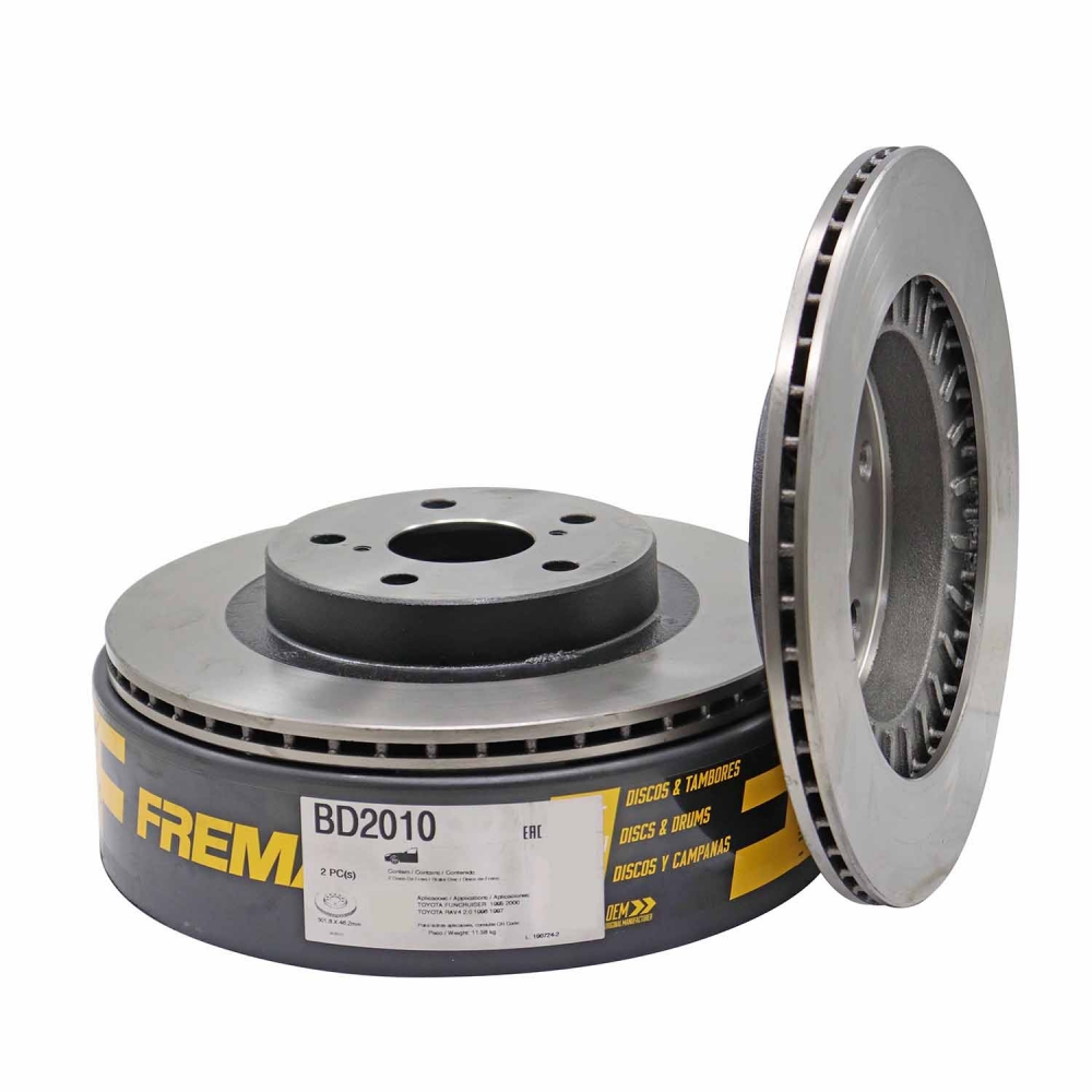 Kit Disco de Freio BD2010 Diant. Toyota RAV4 - Cód.12066