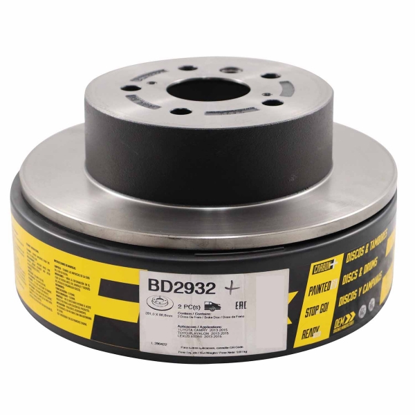 Kit Disco de Freio BD2932 Tras. Toyota Camry 3.5 - Cód.8907