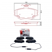 Pastilha Diant. Ferodo HQF2063A Renault Clio - Cód.2350