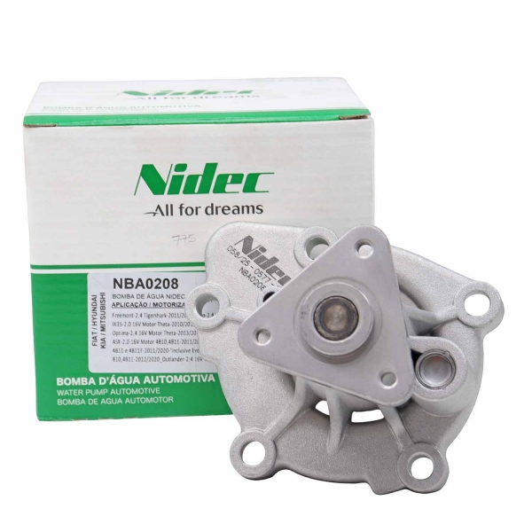 Bomba de Água Nidec NBA0208 Fiat Toro 2.4 Flex - Cód.12501