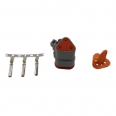 Conector Elétrico Fêmea 3 Vias Deutsch DT06-3S - Cód.6932