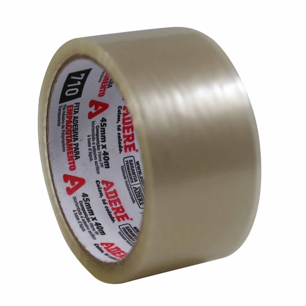 Fita Empacotamento Transparente 45x40m Adere 710 - Cód.9618