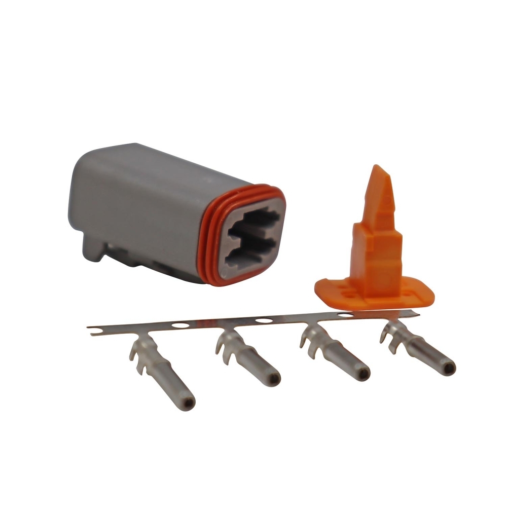 Conector Elétrico Femea 4 Vias Deutsch DT06-4S - Cód.9614